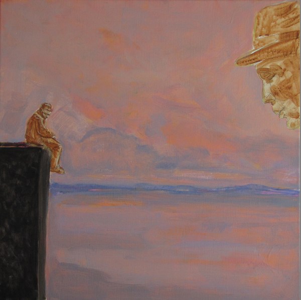 Plage I - 50x50 - huile sur toile